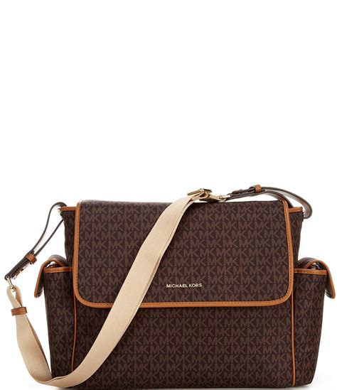 michael kors travel large signature logo diaper messenger bag|designer diaper bags michael kors.